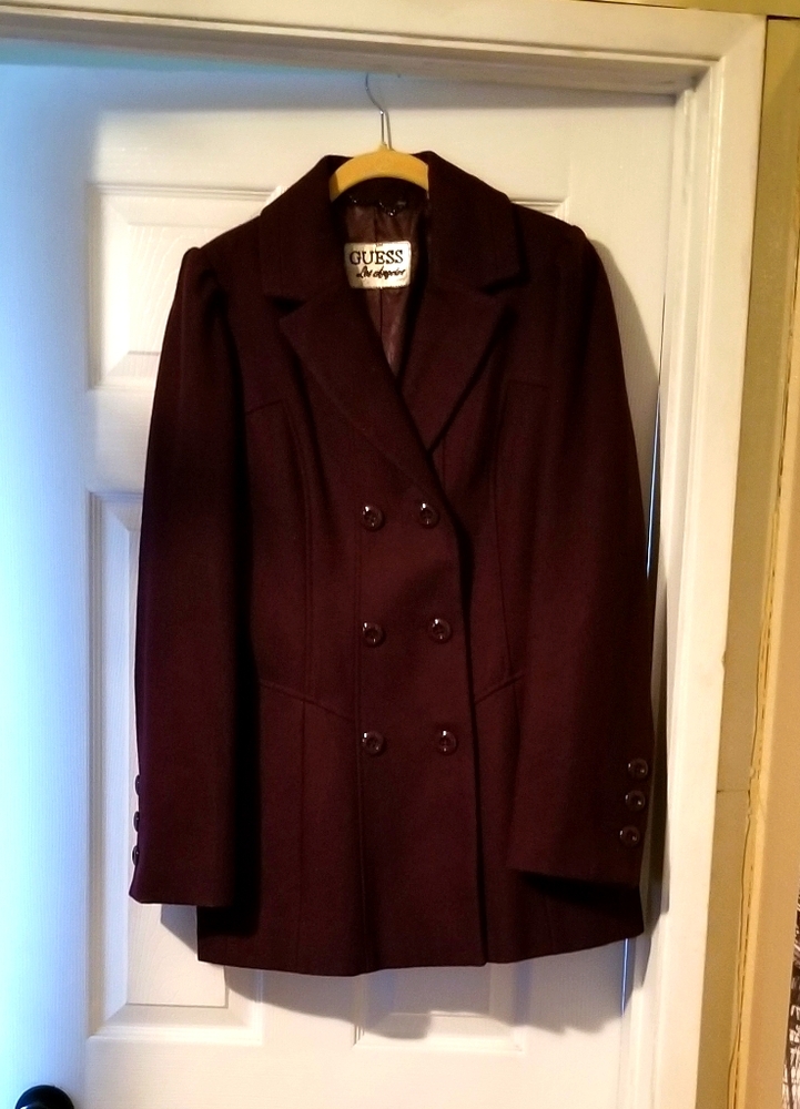 Guess ‘Los Angeles’ wool blend coat